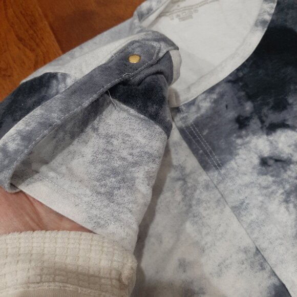 Asymmetrical artsy tie dye y2k relaxed fit top - Picture 5 of 11